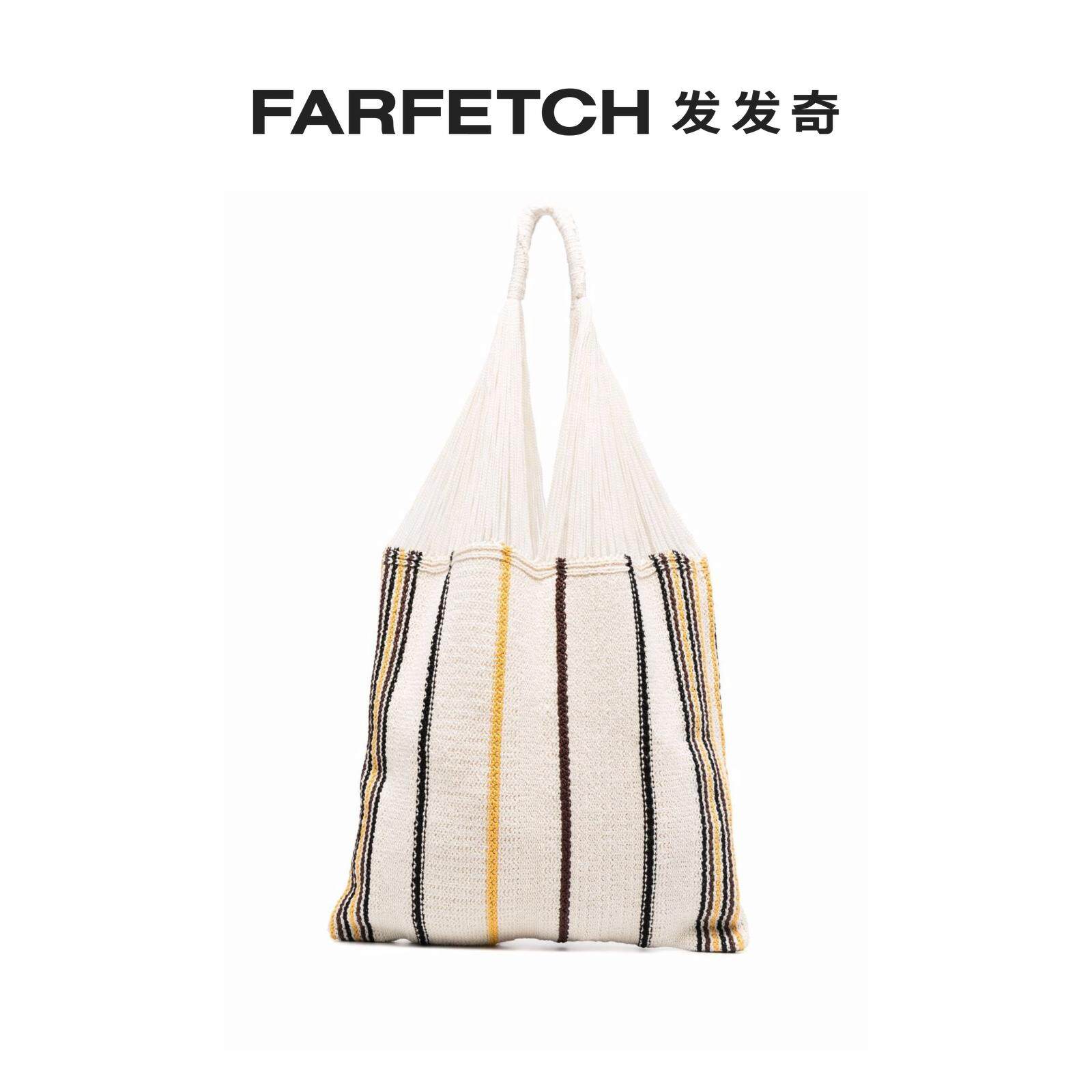 jil sander女士striped knit tote bagfarfetch发发奇22春夏新品