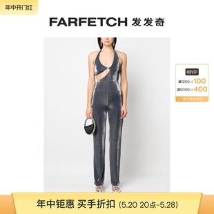 Rotate女士挂脖连体长裤 FARFETCH发发奇