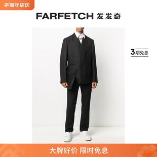 FARFETCH发发奇 条纹侧饰精裁长裤 Simons男士 Raf