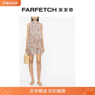 针织迷你连衣裙FARFETCH发发奇 Missoni女士条纹分层式