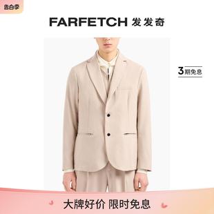 单排扣分层式 西装 Armani阿玛尼男士 Emporio 夹克FARFETCH发发奇