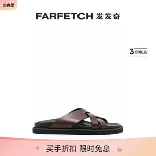 Charrat 交叉带皮质凉鞋 Creative男士 Officine FARFETCH发发奇