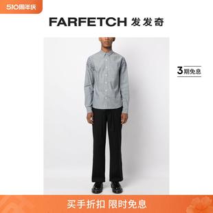 Private Stock男士 Final 刺绣细节亚麻衬衫 FARFETCH发发奇 Sale