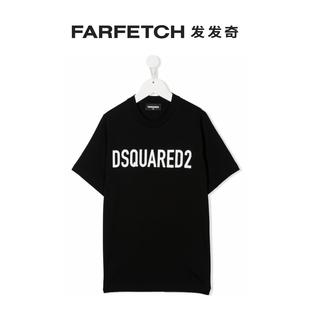 Final Sale Dsquared2童装 logo印花圆领T恤FARFETCH发发奇