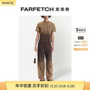 T恤FARFETCH发发奇 Dion Lee男女通用渐色效果短袖