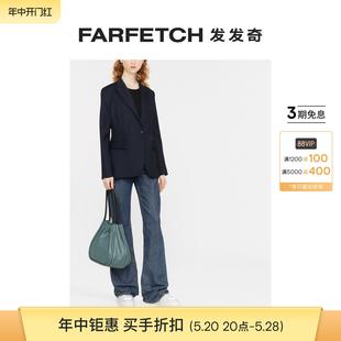 P.A.R.O.S.H.女士尖翻领单排扣夹克FARFETCH发发奇