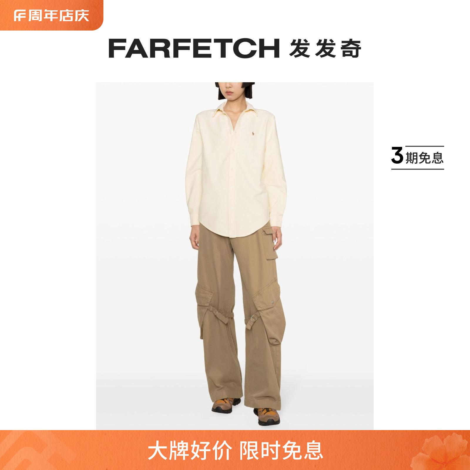 Polo Ralph Lauren女士Polo Pony 刺绣棉衬衫FARFETCH发发奇