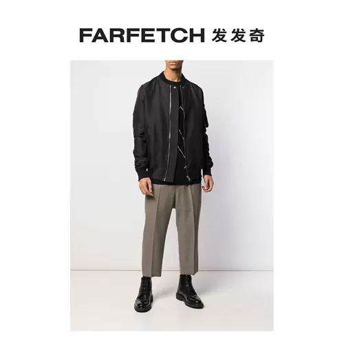 Rick Owens Мужской Бомбер с Ребристыми Лацканами FARFETCH
