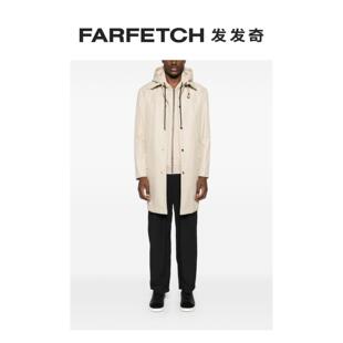 棉质中长风衣FARFETCH发发奇 Karl Lagerfeld男士