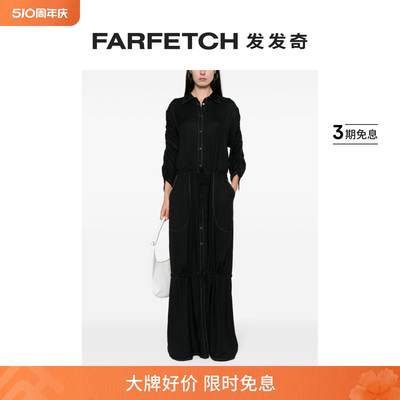 Pinko女士Belfagor 抽绳超长连衣裙FARFETCH发发奇