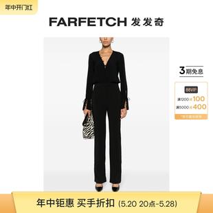 Pepe女士绉纱纹理直筒连体长裤 Patrizia FARFETCH发发奇