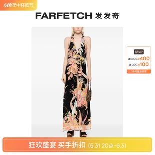 Camilla女士花卉印花挂脖连体长裤 FARFETCH发发奇