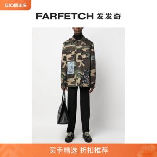 Philipp Sale 迷彩印花佩斯理贴花夹克FARFETCH Final Plein男士