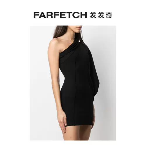 Компонент Рика Оуэнса мисс Афина показывает, что платье на плечо Farfetch странно