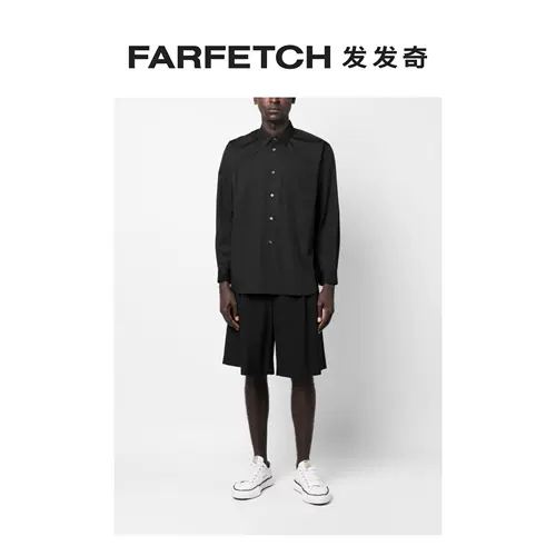Comme Des Garcons Shirt Мужская хлопковая рубашка с длинным рукавом FARFETCH