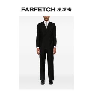 FARFETCH发发奇 套装 胸针细节双排扣西装 Tagliatore男士