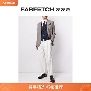 排扣条纹马甲FARFETCH发发奇 Brioni男士