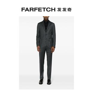 FARFETCH发发奇 套装 混色效果单排扣西装 Corneliani男士