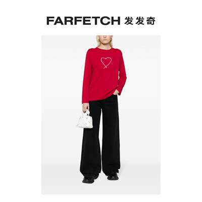 Agnes B.女士Sarajevo Heart 棉T恤 FARFETCH发发奇