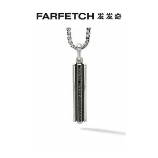 Yurman男士 David Deco Ingot 钻石吊饰FARFETCH发发奇