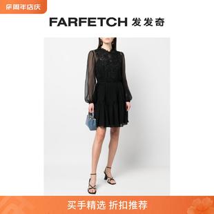 Ferretti女士长袖 Alberta 真丝直筒连衣裙FARFETCH发发奇