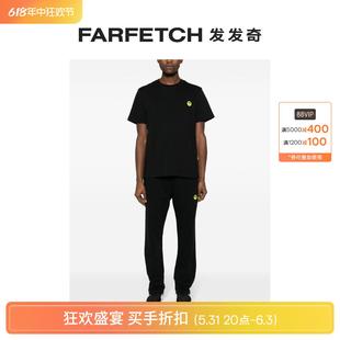 FARFETCH发发奇 BARROW男女通用脸孔贴花运动裤