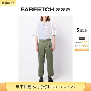 Oamc男士 FARFETCH发发奇 长裤 压褶工装