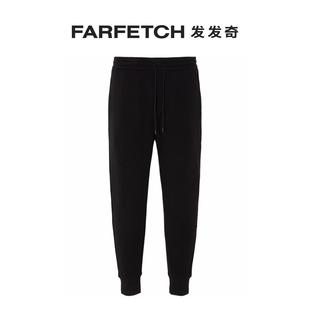 Emporio FARFETCH发发奇 logo印花运动裤 Armani阿玛尼男士