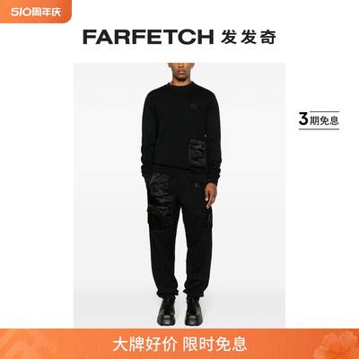 Moschino男士工装棉运动裤FARFETCH发发奇