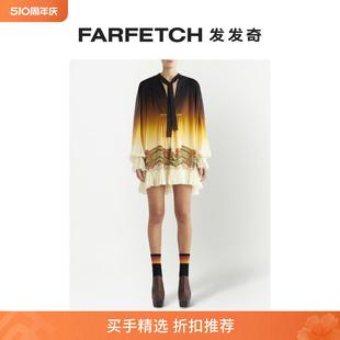 裙FARFETCH发发奇 Etro女士佩斯理印花真丝衬衫