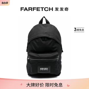 标贴帆布双肩包FARFETCH发发奇 KENZO男士