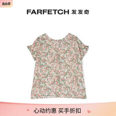 EMILE ET IDA童装花卉印花棉罩衫FARFETCH发发奇