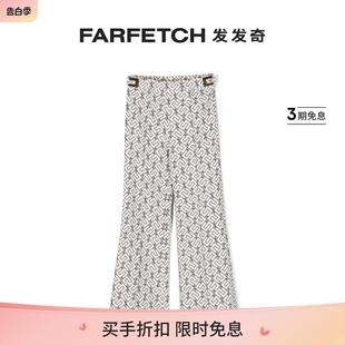 ELISABETTA logo图案喇叭裤 经典 FRANCHI童装 FARFETCH发发奇