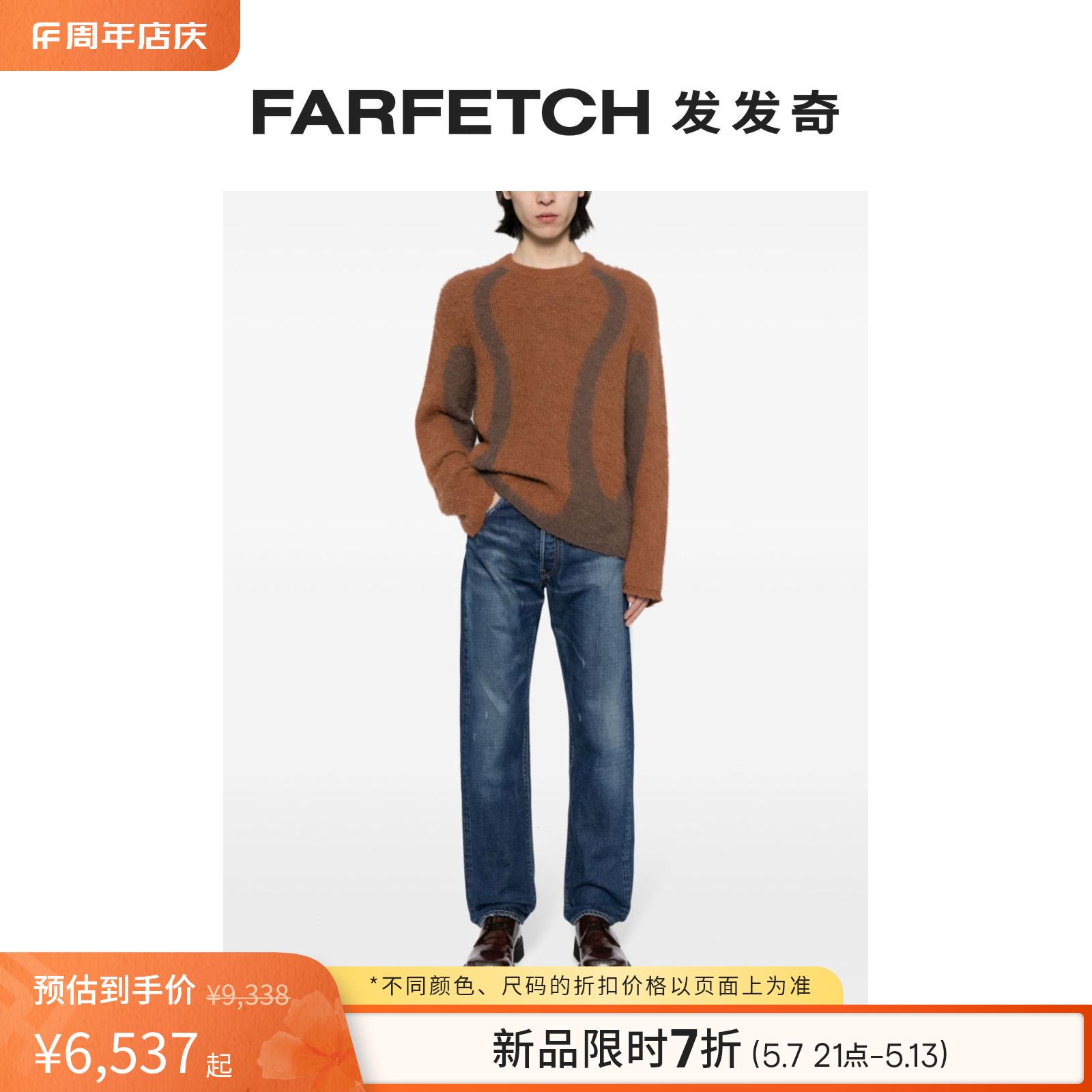 Visvim男士中腰直筒牛仔裤FARFETCH发发奇