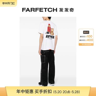 Aape男士AAPER 印花棉T恤FARFETCH发发奇