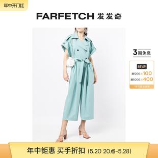 FARFETCH发发奇 Juun.J女士双排扣风衣式 连体长裤