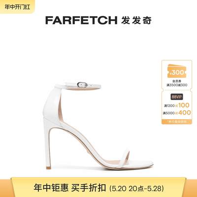 Stuart Weitzman女士Nudistsong 高跟皮质凉鞋FARFETCH发发奇