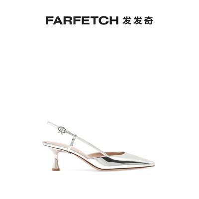 Gianvito Rossi女士Ascent 皮质中跟鞋FARFETCH发发奇