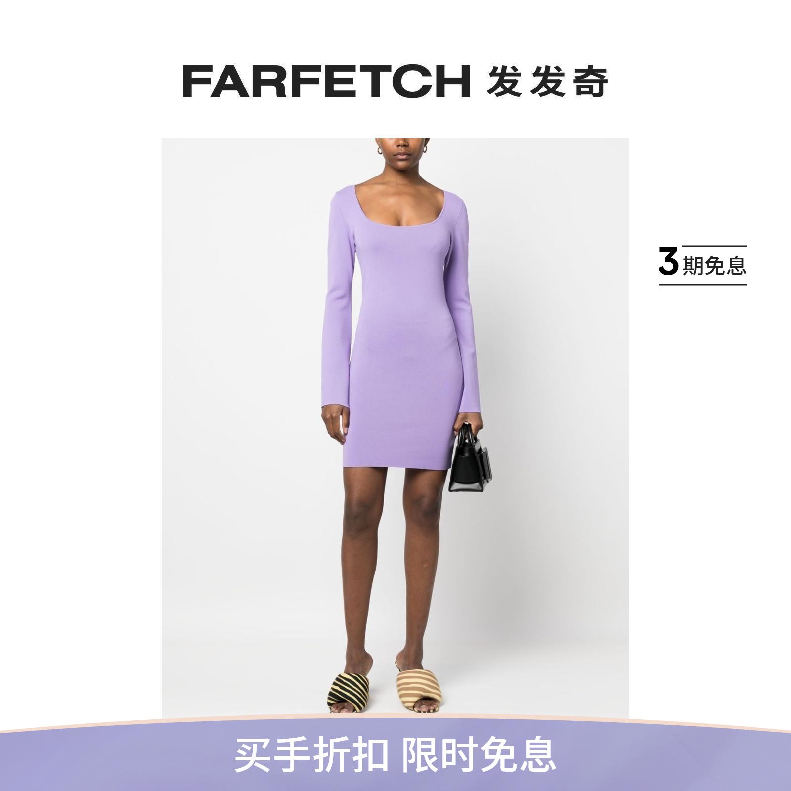 P.A.R.O.S.H.女士针织长袖迷你连衣裙FARFETCH发发奇