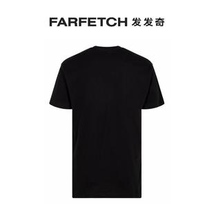 叠层logo Stadium Goods男女通用Black Red T恤FARFETCH发发奇