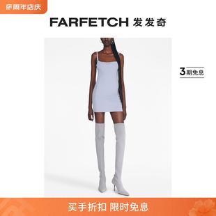 蕾丝拼接罗纹针织迷你连衣裙FARFETCH发发奇 Dion Lee女士Serpent