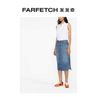 Levi'S李维斯女士中腰牛仔中长半身裙FARFETCH发发奇