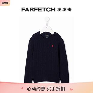 Polo Pony Lauren童装 Ralph 粗绞花针织毛衣FARFETCH发发奇