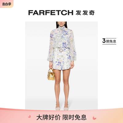 Zimmermann女士Natura 泡泡袖罩衫FARFETCH发发奇