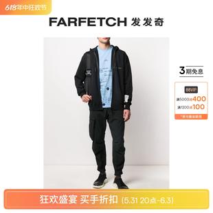 男士 Wall logo印花拉链连帽衫 Cold FARFETCH发发奇