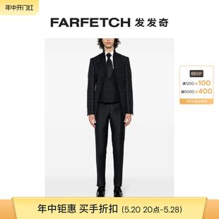 1949男士 REVERES 单排扣提花西装 套装 FARFETCH发发奇