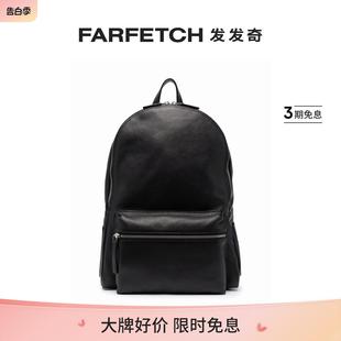 Orciani男士 logo拉链双肩包FARFETCH发发奇