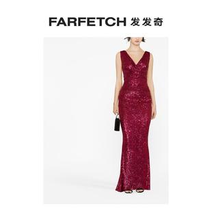 Talbot Runhof女士亮片缀饰礼服FARFETCH发发奇