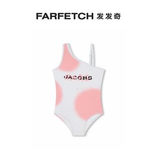 不对称logo印花连体泳衣FARFETCH发发奇 Jacobs童装 Marc The