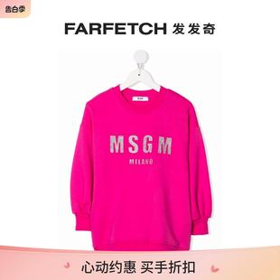 Msgm童装 连衣裙FARFETCH发发奇 logo印花卫衣式